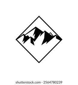 Simple Mountain for Adventure Outdoor logo design inspiration