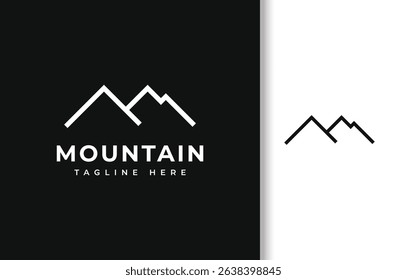 SIMPLE MOUNTAIN BUSINESS LOGO DESIGN VECTOR TEMPLATE
