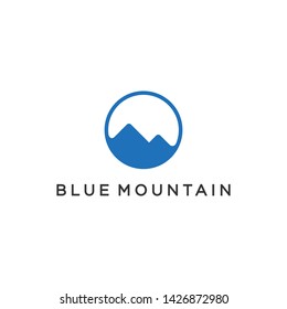 Simple mountain design logo. A logo that is suitable for companies engaged in travel and hotels, natural care institutions, companies that sell climbing equipment, etc.