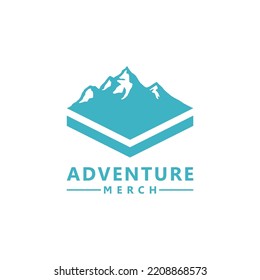Simple Mountain Emblem, For Mountain Climber Symbol