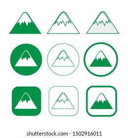 Simple Mountain icon sign design