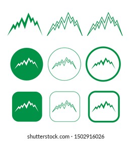 Simple Mountain icon sign design