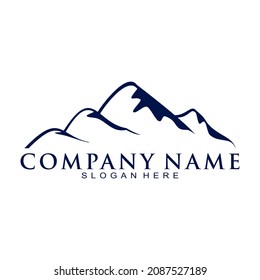 Simple mountain illustration vector logo
