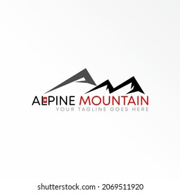 Simple mountain like Letter AM font image graphic icon logo design abstract concept vector stock. Can be used as a symbol related to Adventure.