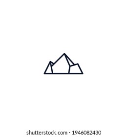 simple Mountain Logo concept template