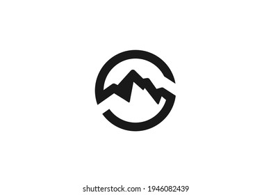 simple Mountain Logo concept template