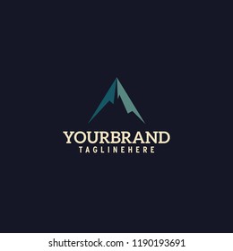 simple Mountain logo design