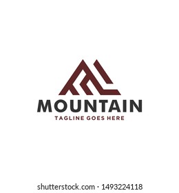 simple mountain logo design inspiration