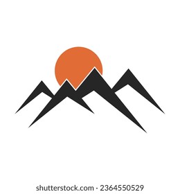 simple mountain logo design suitable for outdoor community, mountain, or outdoor fashion logo - Shutterstock ID 2364550529