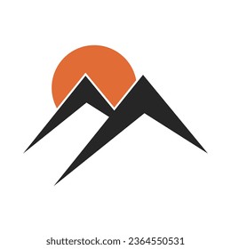 simple mountain logo design suitable for outdoor community, mountain, or outdoor fashion logo - Shutterstock ID 2364550531