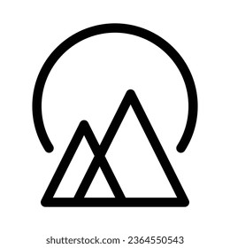simple mountain logo design suitable for outdoor community, mountain, or outdoor fashion logo - Shutterstock ID 2364550543