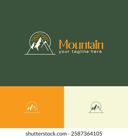 Simple Mountain logo design template