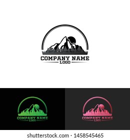 Simple mountain logo icon design vector, mountain logo