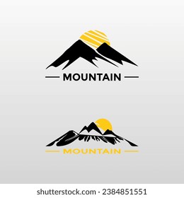 Simple Mountain logo icon design