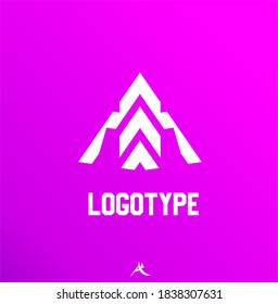 Simple mountain Logo with Modern Style