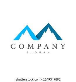 Simple Mountain Logo Template Stock Vector (Royalty Free) 1149349892 ...