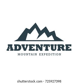 Simple mountain logo template. Suitable for your business. Adventure logo. Outdoor logo