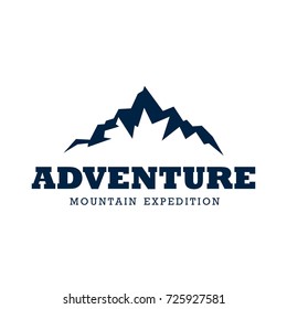 Simple mountain logo template. Suitable for your business. Adventure logo. Outdoor logo