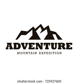 Simple mountain logo template. Suitable for your business. Adventure logo. Outdoor logo