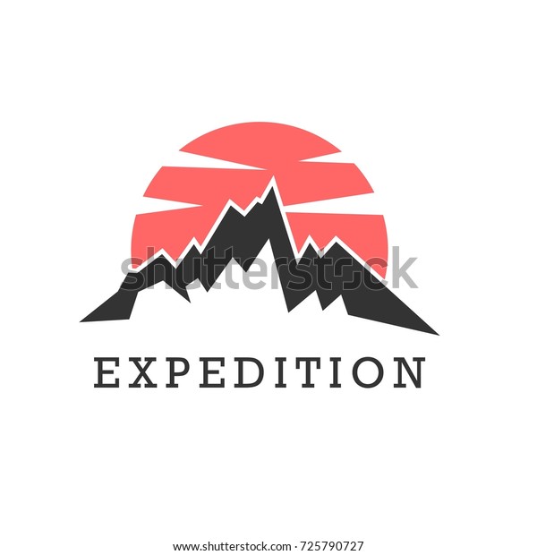 Simple Mountain Logo Template Suitable Your Stok Vektör (Telifsiz