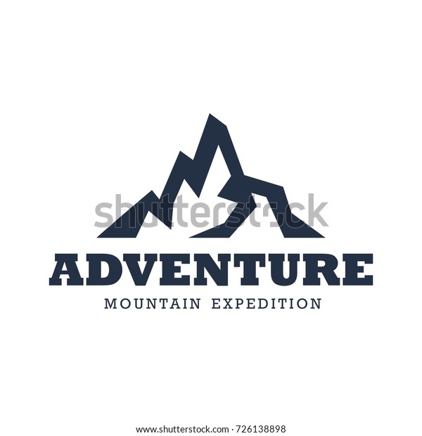 Simple Mountain Logo Template Suitable Your Stock Vector (Royalty Free