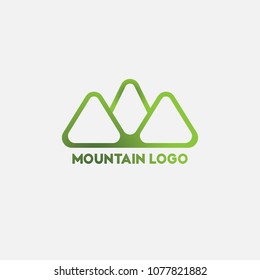 Simple mountain logo vector