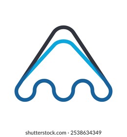 Simple Mountain Logo Vector Icon Template Illustration
