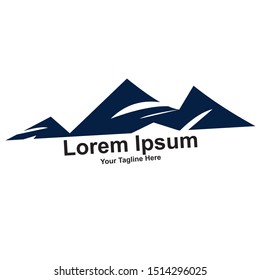 simple mountain logo. vector illustration
