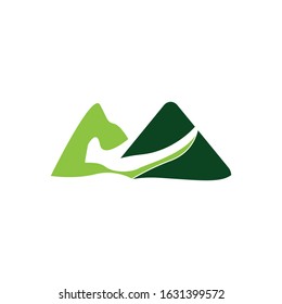 Simple mountain logo vector template