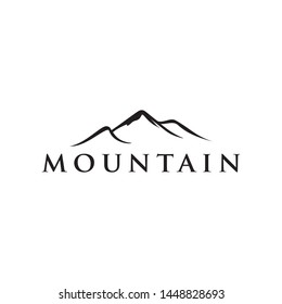 Simple Mountain Logo Vectorsophisticated Mountain Icon Stock Vector ...