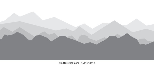 Simple Mountain MountainScape background vector 