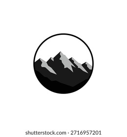 silhueta de montanha simples desenhos de logotipo