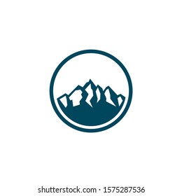 simple mountain vintage logo designs
