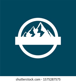 simple mountain vintage logo designs