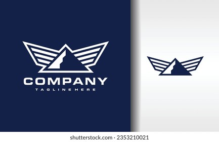 the simple mountain wing logo