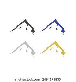 SIMPLE MOUNTAINS ICONS SIGN SYMBOL LOGO VECTOR