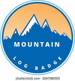 Simple mountains vector, Simple Minimalis Mountain Logo Design Vector
