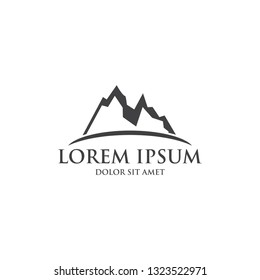 simple mountaint logo designs vector