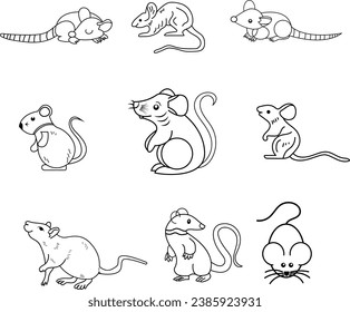 Simple Mouse Art Illustration for Any kind of use