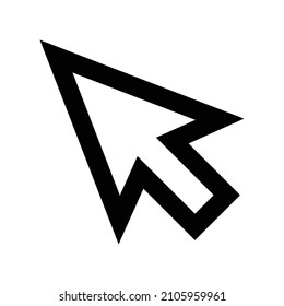 Simple mouse cursor icon. Vector.