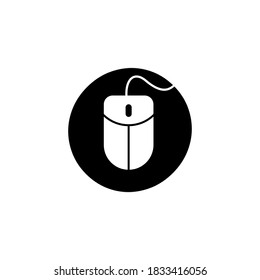 simple mouse icon logo design