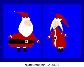 Simple Mr. and Mrs. Santa Clause