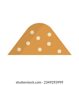Simple mud icon. Soil. Vector.