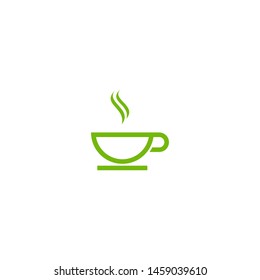 simple mug coffee logo template
