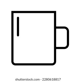 Simple mug icon. Drink cup. Vector.