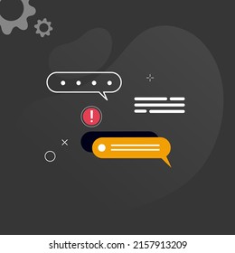 Simple multi-colored icons related to programming and communication on background, perfect for website, blog, graphic design, social media, UI, mobile app, vector illustration