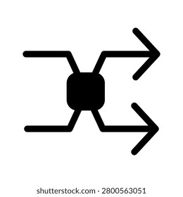 A simple multimedia player interface with shuffle and play arrows.