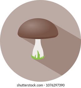 Simple mushroom icon