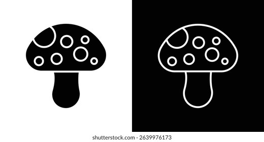 Simple Mushroom icon for apps and websites.	