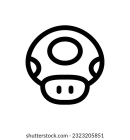 Simple Mushroom icon. The icon can be used for websites, print templates, presentation templates, illustrations, etc